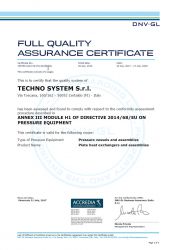 Πιστοποίηση PED H1 2017